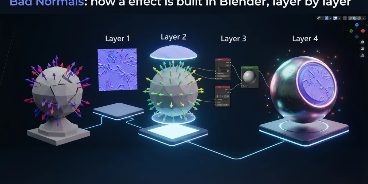 Bad Normals: Blender effects, layer by layer (guide)