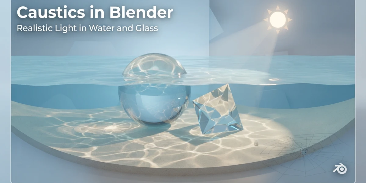 Blender Caustics: Realistic Water and Glass Without Noise