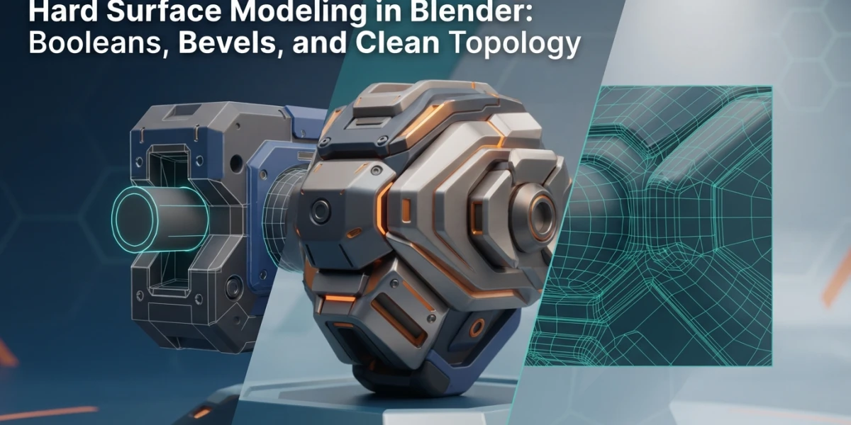 Hard Surface Modeling in Blender: Booleans, Bevels and Clean Topology