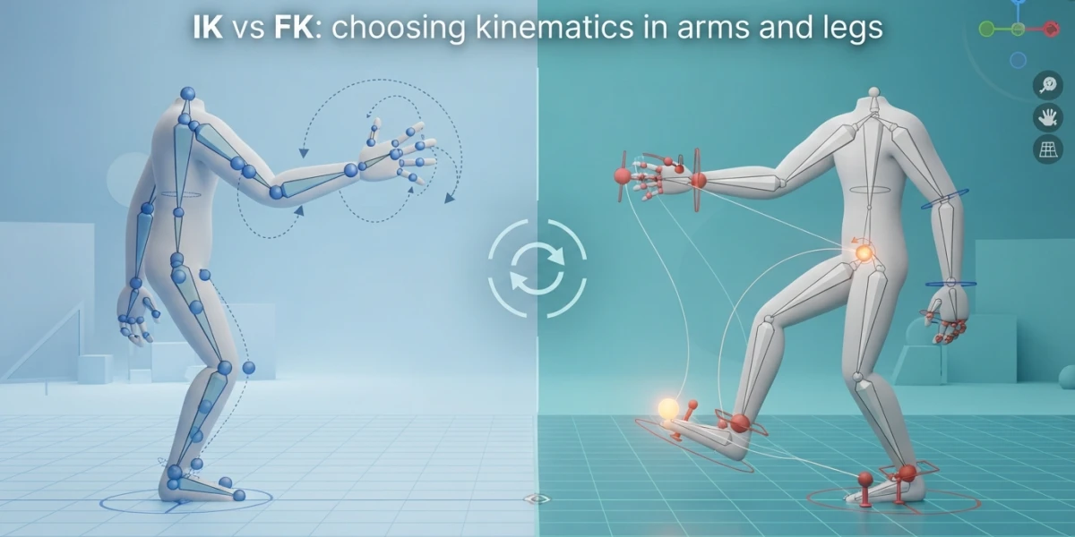 IK vs FK in 3D: Legs, Arms, When to Use Each