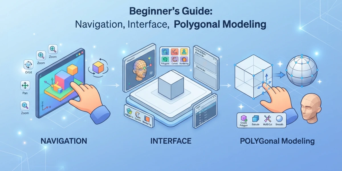 Maya for Beginners: Navigation, Interface and Polygon Modeling