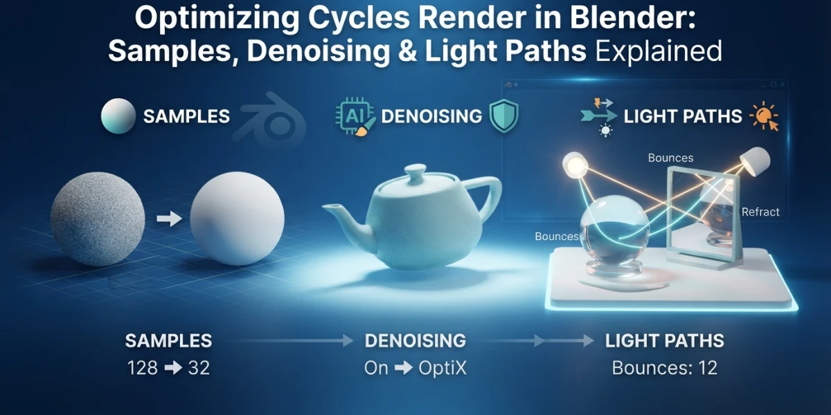 Optimize Blender Cycles Rendering: Samples, Denoising and Light Paths Explained