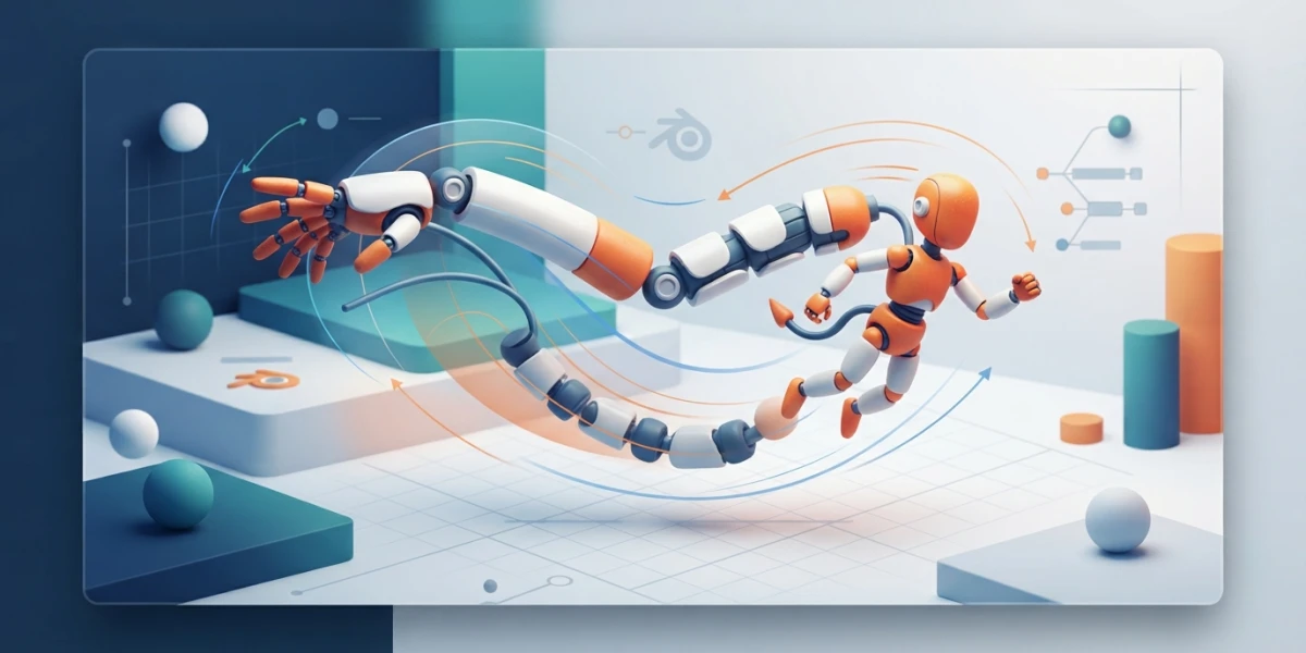 Overlapping action and drag: 3D animation without stiffness