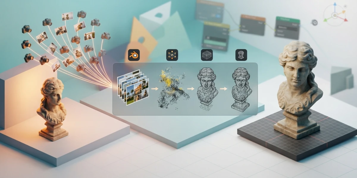 Photogrammetry in Blender: from photos to 3D models step by step