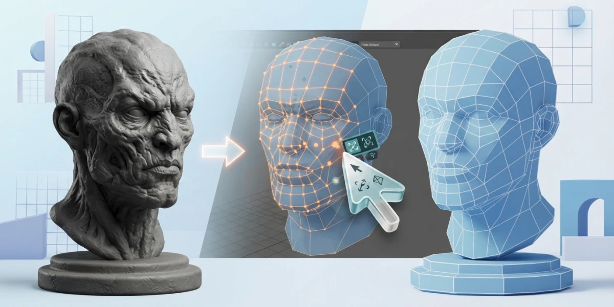 Retopology in Maya: Quad Draw step-by-step guide