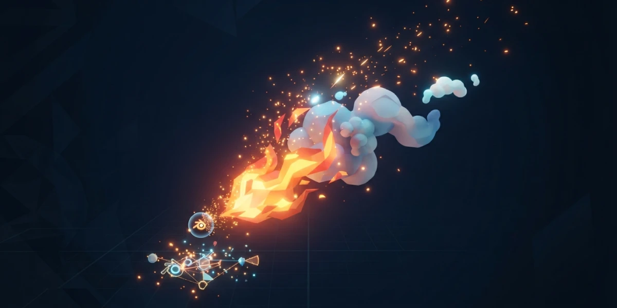 Stylized Smoke & Fire with Geometry Nodes (No Sim Needed)