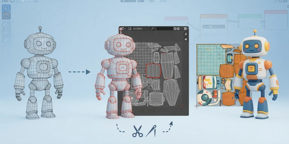 UV Mapping in Blender: From Mesh to Texture Map