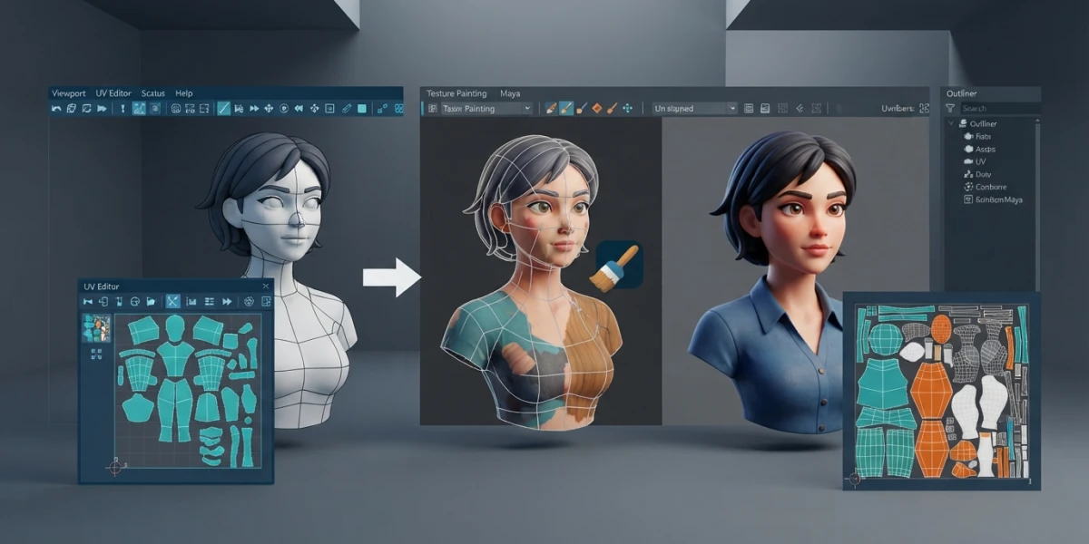 UV Mapping in Maya: Step-by-Step UV Editor Guide