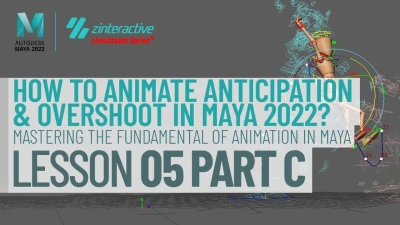 ¿Cómo animar la anticipación y el sobreimpulso en Maya? | Lección 5, Parte C | Animación en Maya ...