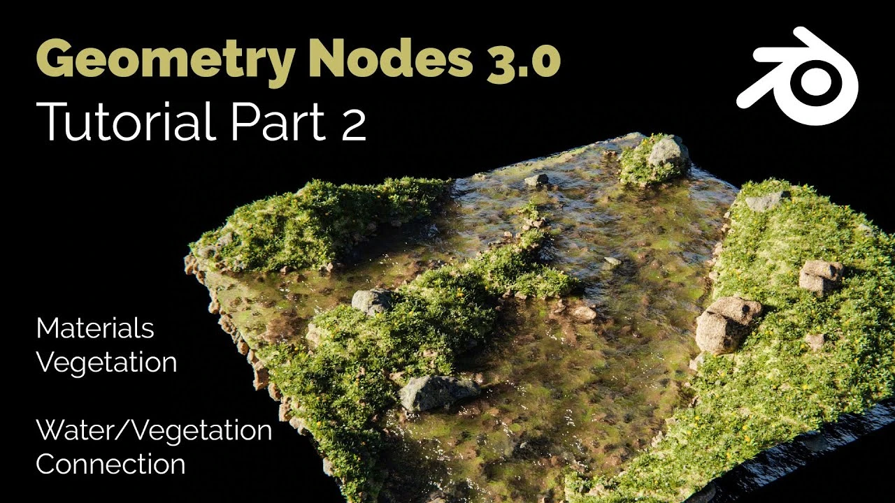 Blender Geometry Nodes 3.0 - Modular Landscape Tutorial  - Part 02