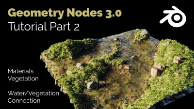 Blender Geometry Nodes 3.0 - Modular Landscape Tutorial  - Part 02