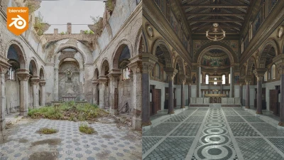 How I flipped an abandoned church... in Blender!
