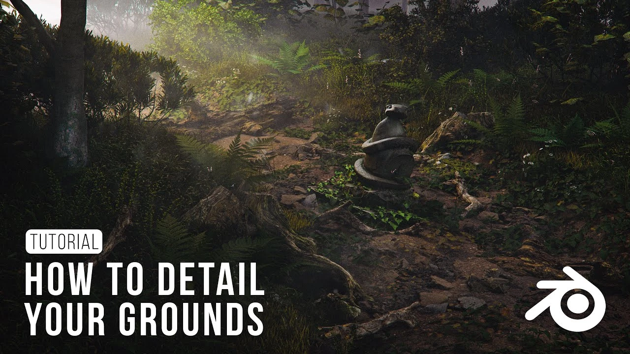 How to detail your grounds - Blender Tutorial