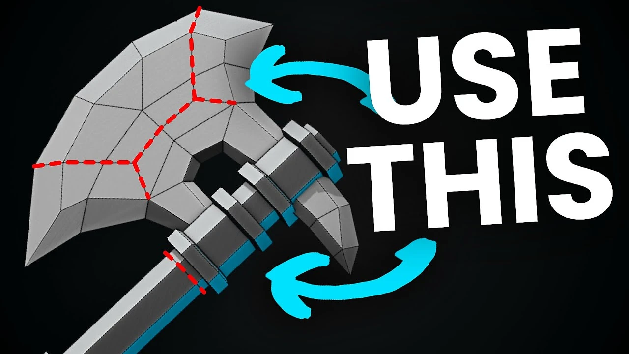 Full Guide to GAME ASSET Topology in Blender! - CGI Academy Hub