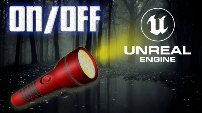 Turn On/Off Flashlight With Sound Effect in UE4/5