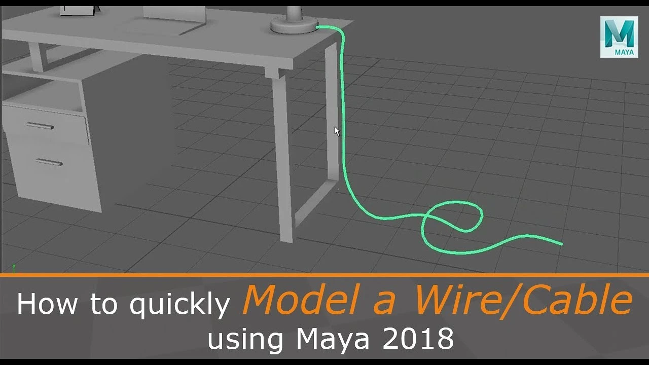 Cómo modelar rápidamente un cable con Maya 2018