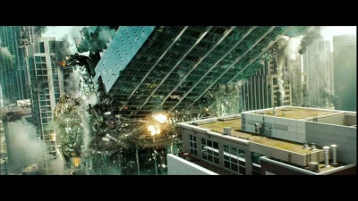 Behind the Magic - "Transformers: Dark of the Moon" - Tilted Building