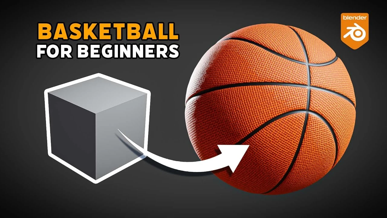 Modela un balón de baloncesto en Blender | Para principiantes