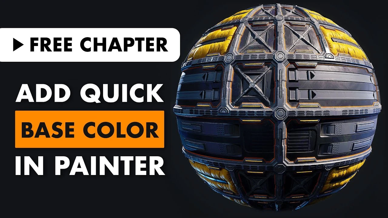 How to Add Quick Base Color in Substance Painter - CGI Academy Hub