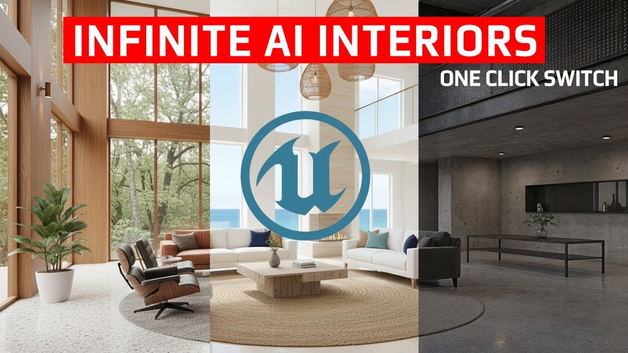 How to Create UNLIMITED 3D Interior Options in UNREAL ENGINE - CGI ...