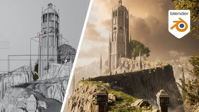 Creating a Fantasy Tower Environment in Blender