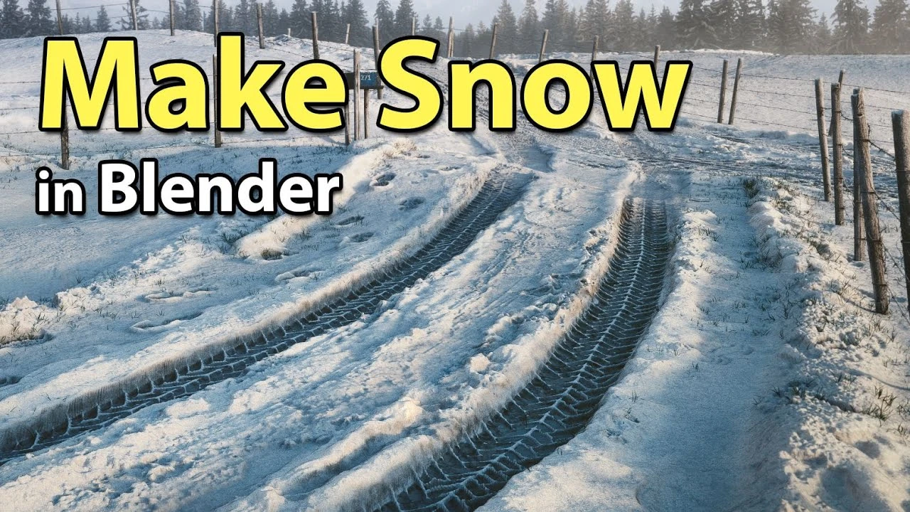 How to make Snow in Blender (Cycles)
