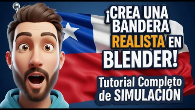 ¡CREA UNA BANDERA REALISTA EN BLENDER! Tutorial Completo de Simulación ⭐ ⭐ ⭐ ⭐ ⭐
