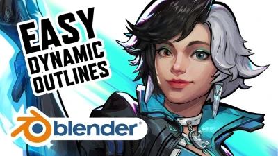 Easy Dynamic Outlines in Blender! (Line Weight Variation)