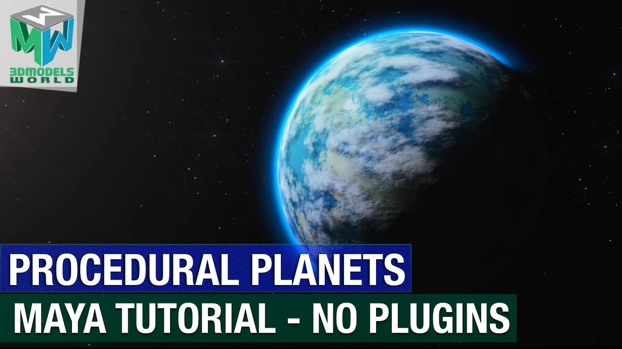 Create Procedural Planets In Maya Tutorial - No Plugins - CGI Academy Hub