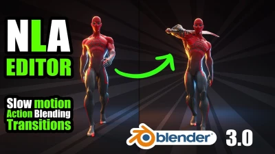 Slow motion, animation editing, All you need about the NLA in Blender 3.0