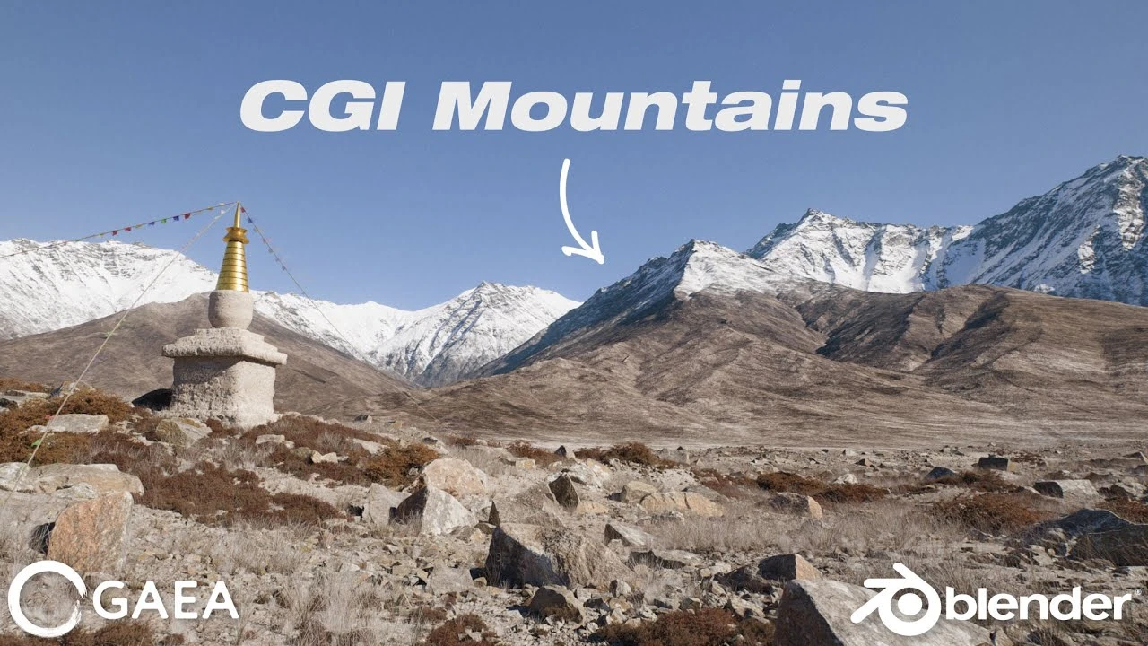 Create Realistic Mountains with Blender 5.0 and Gaea 2