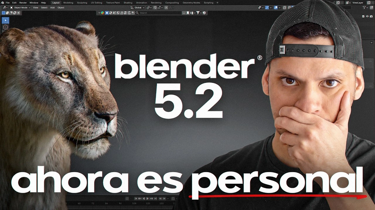 Blender 5.2 YA Está Aquí y ES BESTIAL