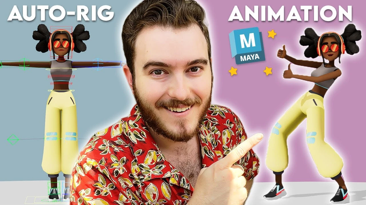 The Easiest Character Setup for Mocap Animation in Maya