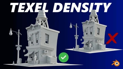 Texel Density Checker en español resolucion consistente en toda una escena