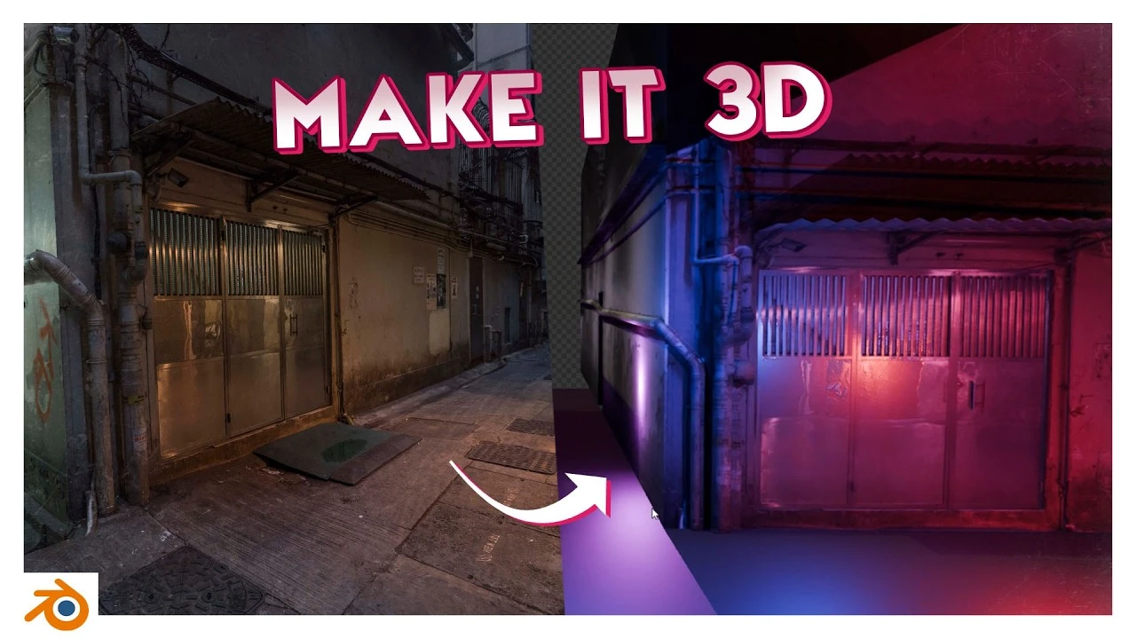 Create Realistic 3D Models from Photos Using Blender & FSpy
