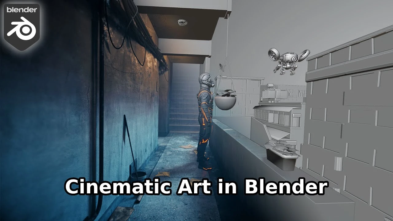 Create a Cinematic Cyberpunk 3D Scene in Blender – Step-by-Step Tutorial