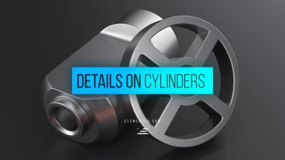 Details on Cylinders // 3D Modeling in Maya
