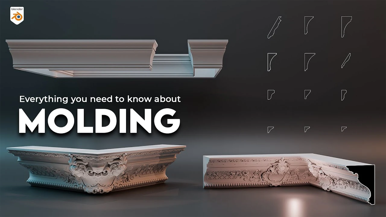How to Create Sweep Profiles and Moldings in Blender
