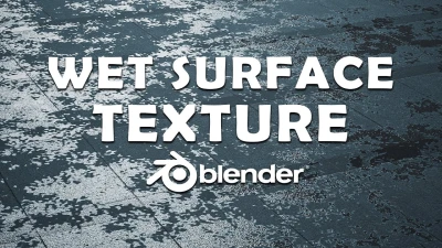 WET SURFACE TEXTURE Blender 4.0! (Tutorial)