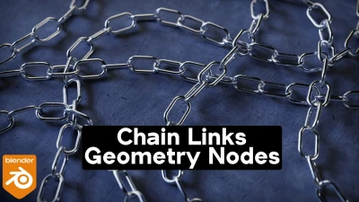 Customizable Chain Links 🔗 Geometry Nodes (Blender Tutorial)