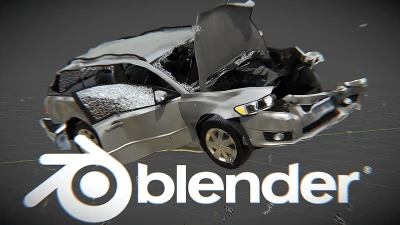 ¡Tutorial de Blender sobre choques de coches!