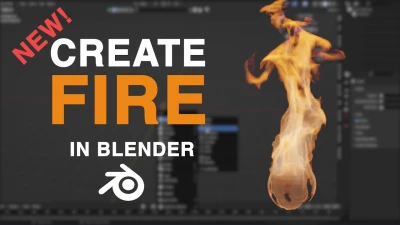 Realistic Fire Tutorial for Blender! #blender3d #blendertutorial
