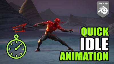Fast idle animation technique in Blender