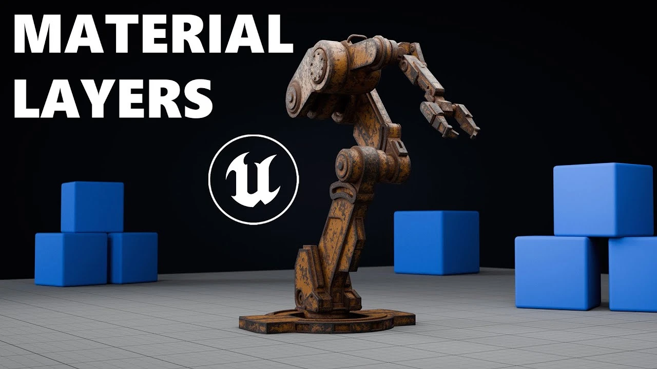 MATERIAL LAYERING SYSTEMS in UE5 🔥 (Baked maps in Blender)