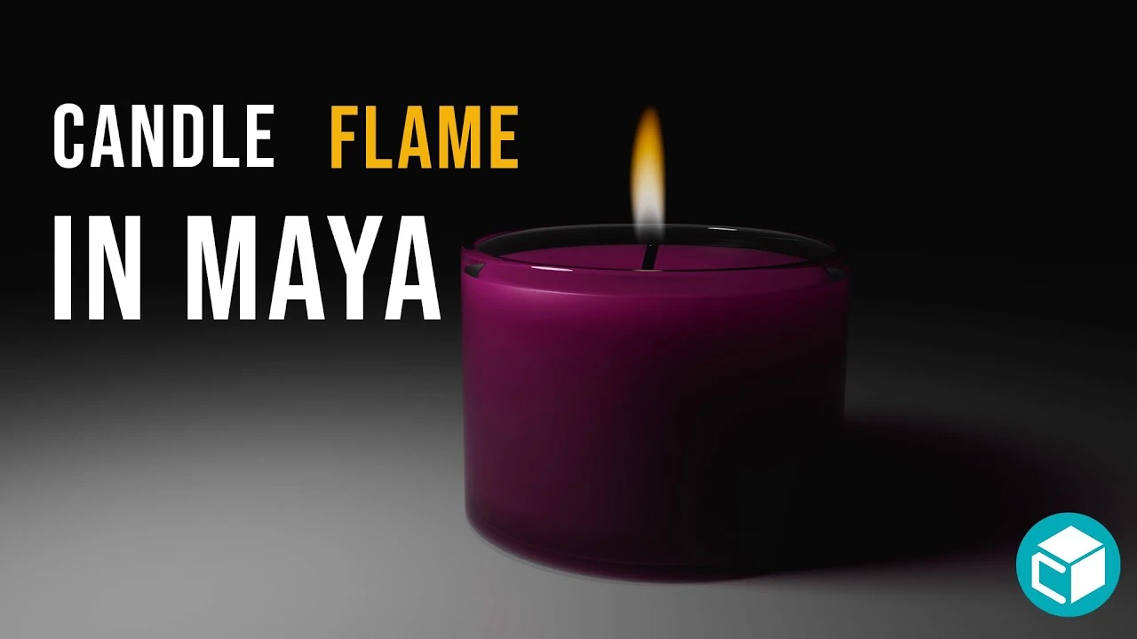 Candle Flame Tutorial in Maya