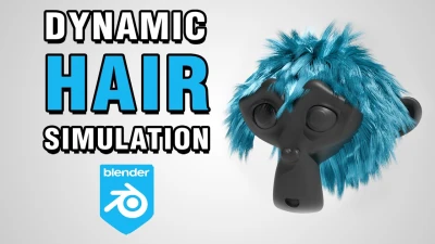 Dynamic Hair Simulation Blender 4.0 Tutorial!