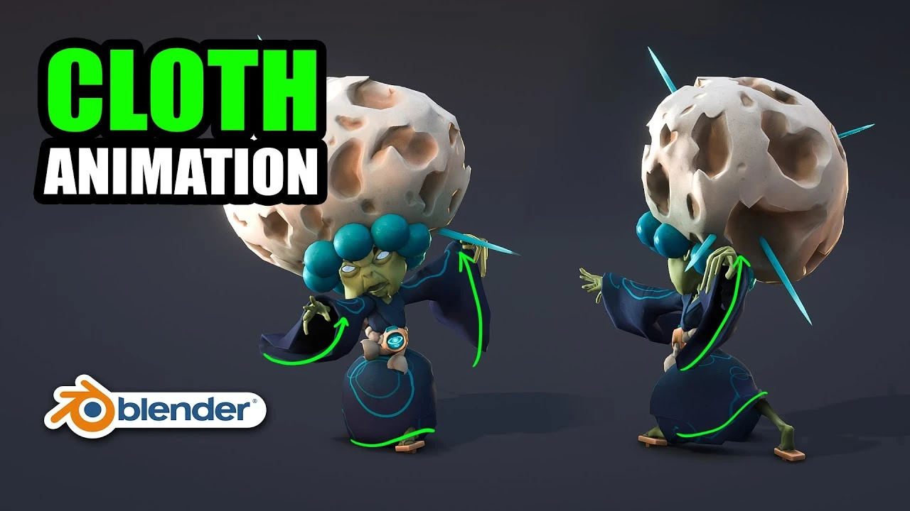 Hand keyed cloth animation in Blender - CGI Academy Hub