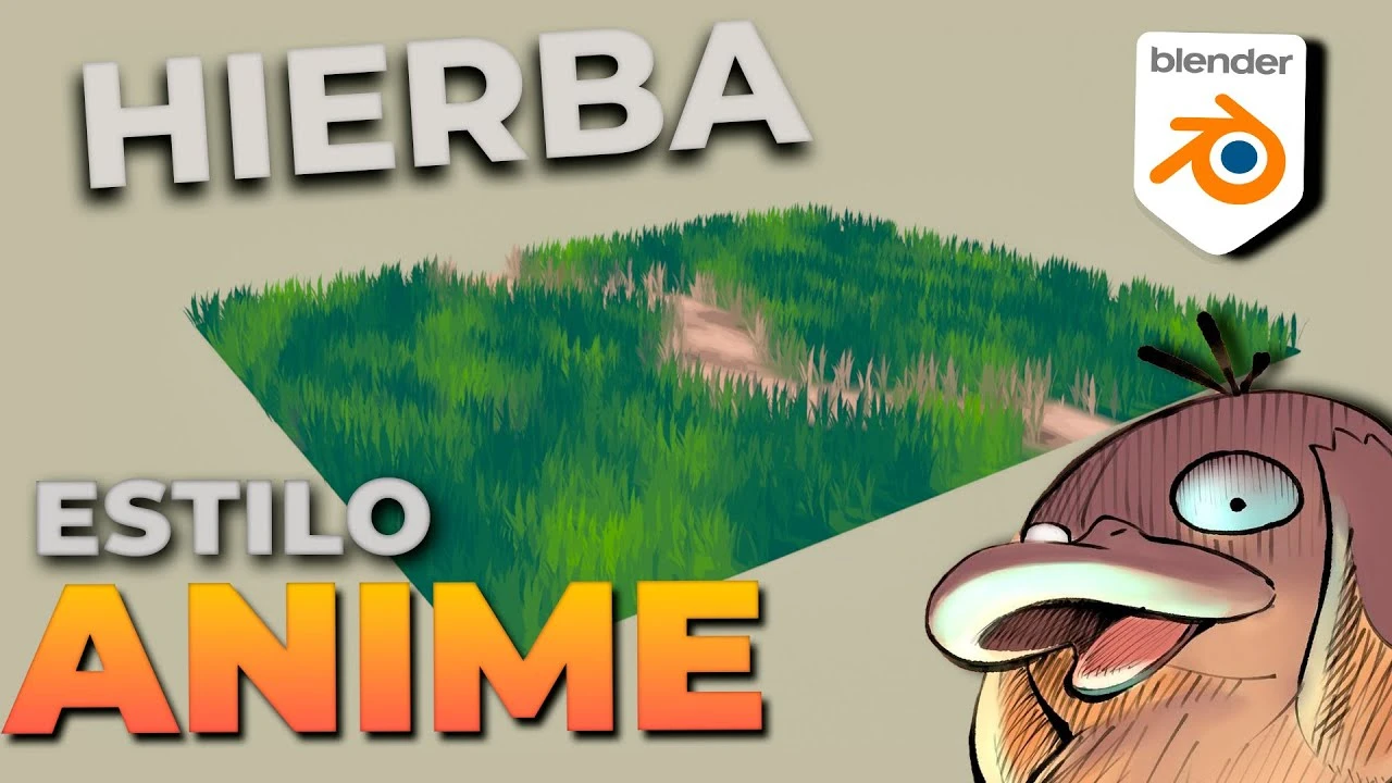 Tutorial Hierba Estilo Anime en Blender 🌾✨ | ¡Fácil y Rápido!