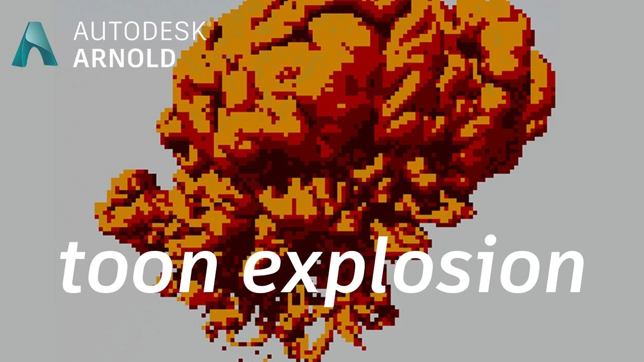 Arnold tutorial - Render a cartoon explosion using Bifrost in Maya