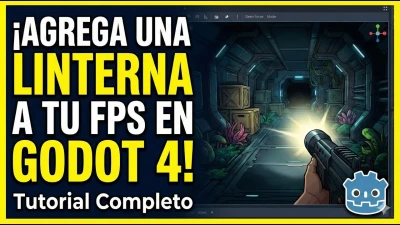 ¡AGREGA UNA LINTERNA A TU FPS EN GODOT 4! Tutorial Completo ⭐ ⭐ ⭐ ⭐ ⭐